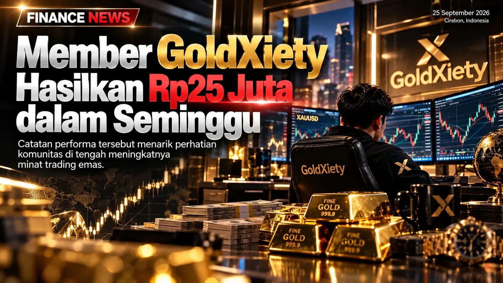 Member GoldXiety Hasilkan Rp25 Juta dalam Seminggu